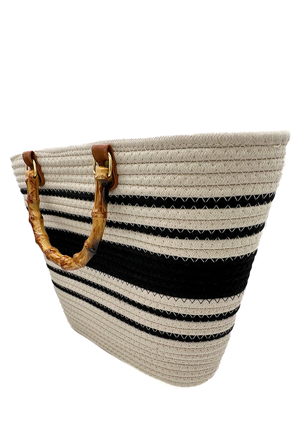 Stripe Fashion Tote Bag