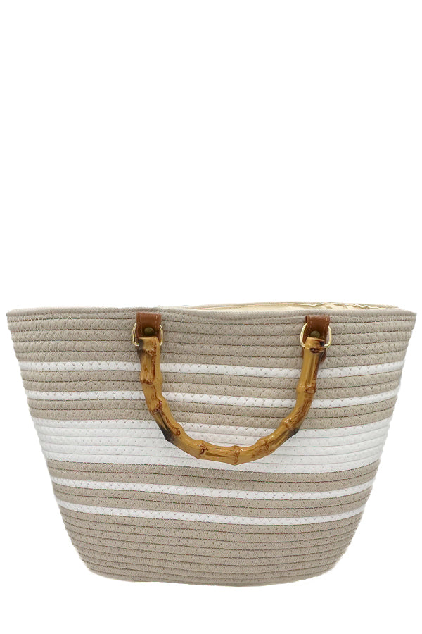 Stripe Fashion Tote Bag