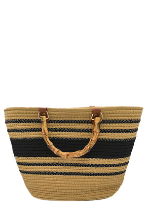 Stripe Fashion Tote Bag