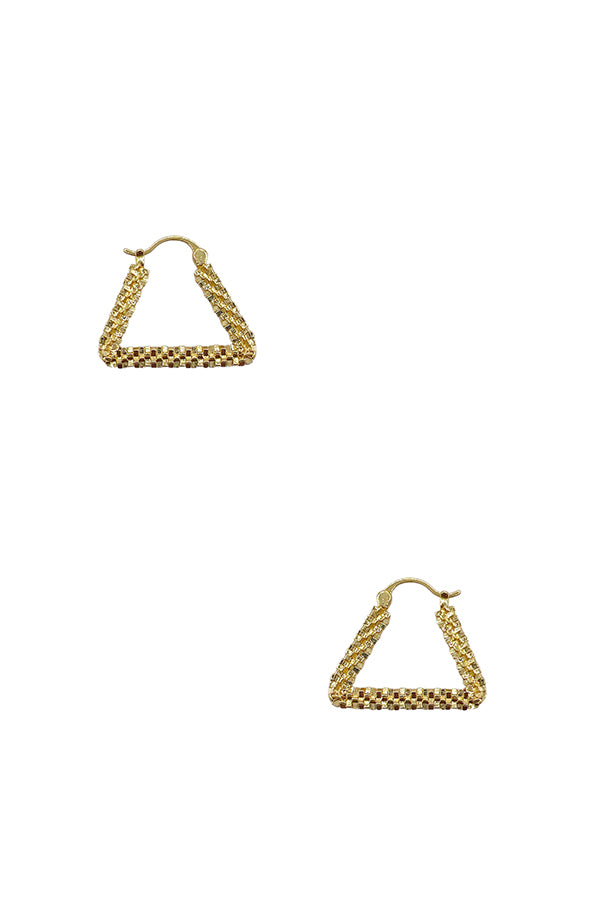 Triangle Textured Drop Earring