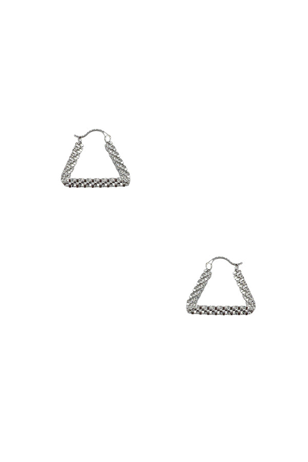 Triangle Textured Drop Earring