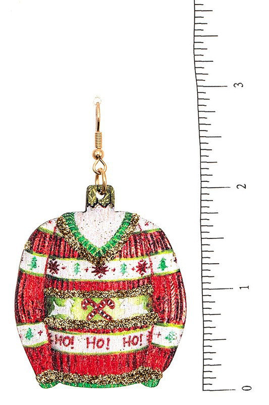 CHRISTMAS SWEATER EARRING