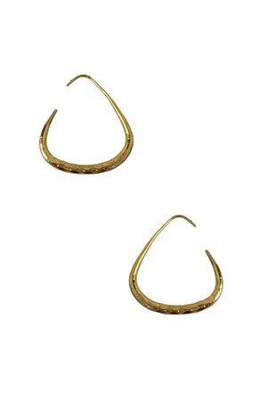 Detail Accent Semi Traingle Earring