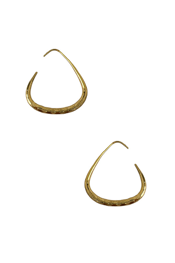 Detail Accent Semi Traingle Earring