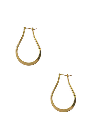 Flat Teardrop Earring