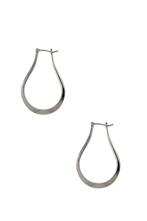 Flat Teardrop Earring