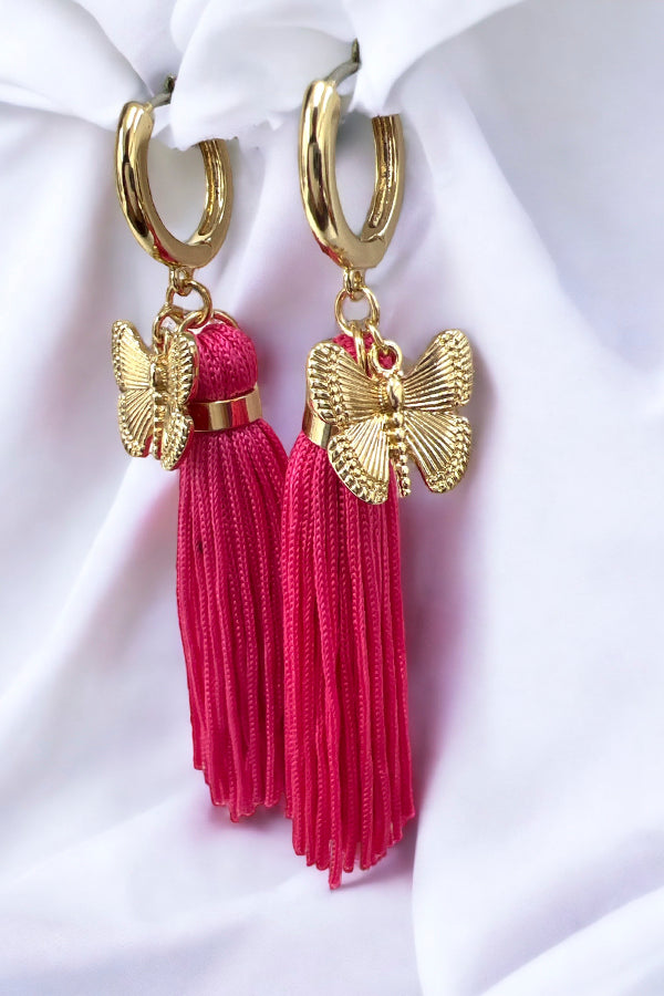 Butterfly Tassel Dangle Earring