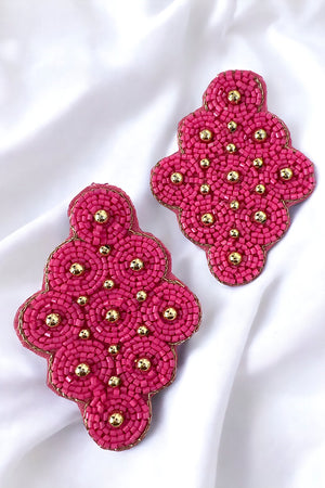 Seed Bead Fashion Drop Earring