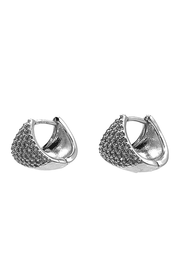 Cubic Zirconia Mini Hoop Earring