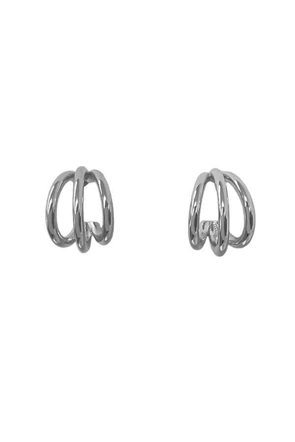 Mini Semi Hoop Post Earring