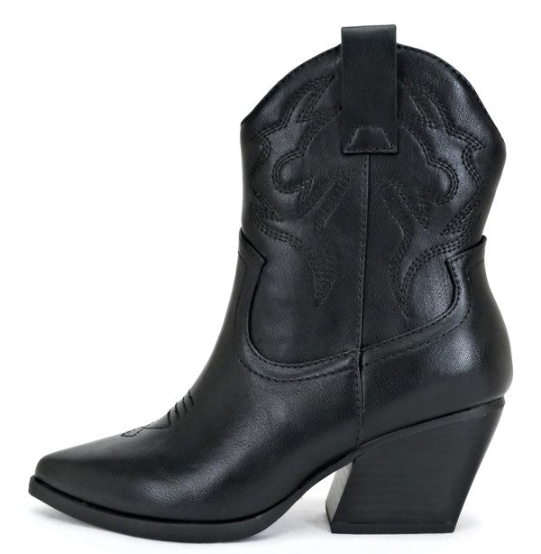 Western Ankle Boot With Sticked 12X