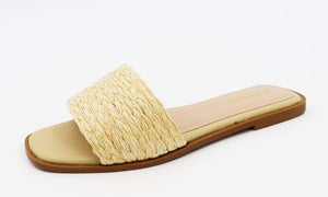 Raffia Summer Flat Slip On