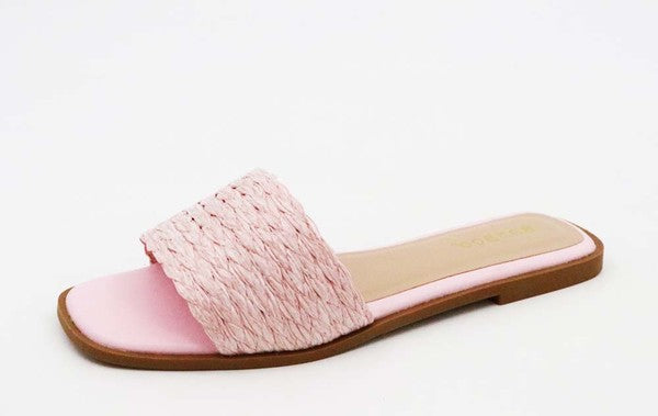 Raffia Summer Flat Slip On