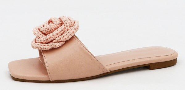 Floral knitted design sandal 18A