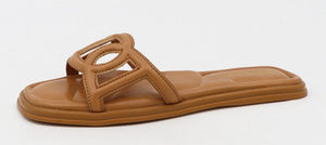 Flat Sandal with circal design 18B