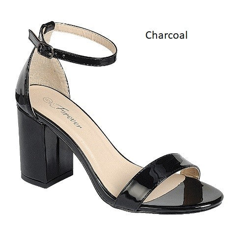 Chunky Heel Sandal with ankel Strap A18