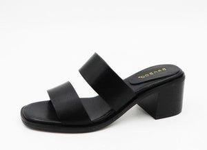 Two Wide Strap Open Toe Sandal