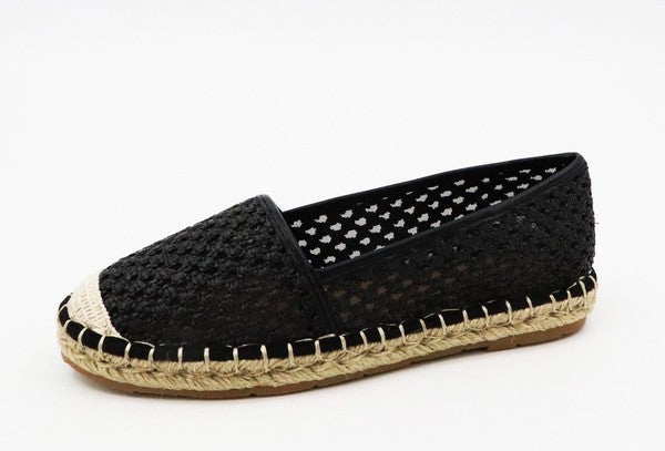 Raffia Espadrille Flats 18A