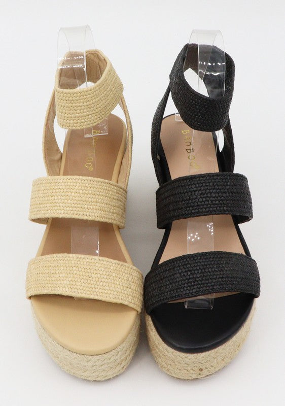 Woven Strap Espadrille Wedge Sandal 12B