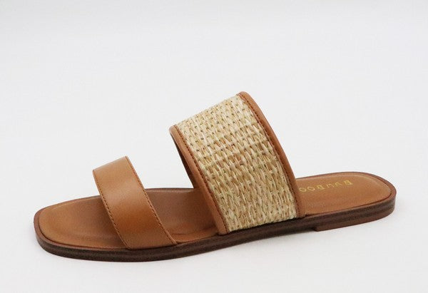 Flat Sandal with Straw design 18C