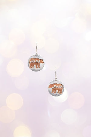 MAMA BEAR DANGLE EARRING