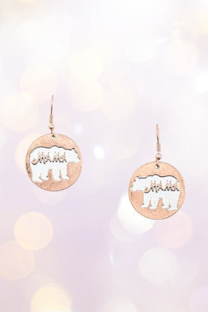 MAMA BEAR DANGLE EARRING