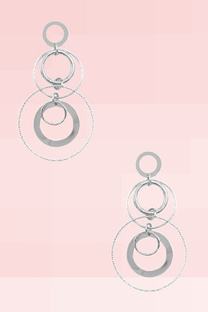 Multi Ring Drop Earring