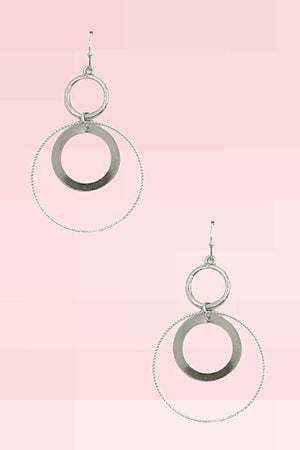 Drop Circle Dangle Earring