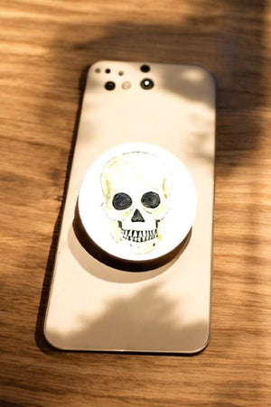 SKULL CELLPHONE GRIP STICKER