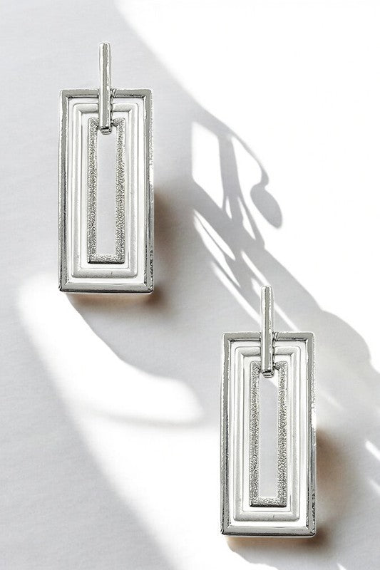 Multi Rectangle Drop Earring