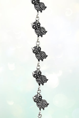 WESTERN OWL LINK METAL BRACELET