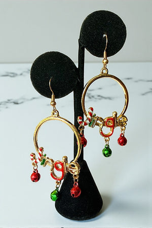 JINGLE BELLS DANGLE EARRING