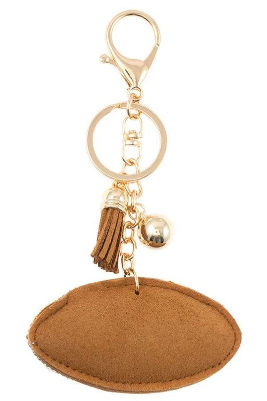 Studded Football Keychain