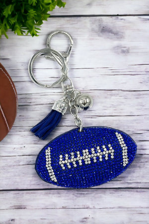 Studded Football Keychain