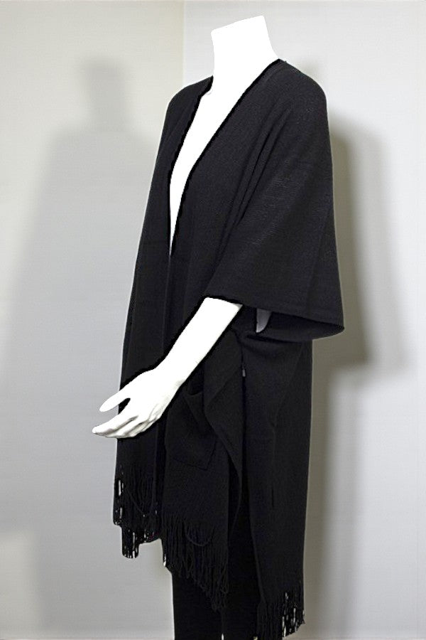 HARLOW KNIT FASHION RUANA WITH POCKET