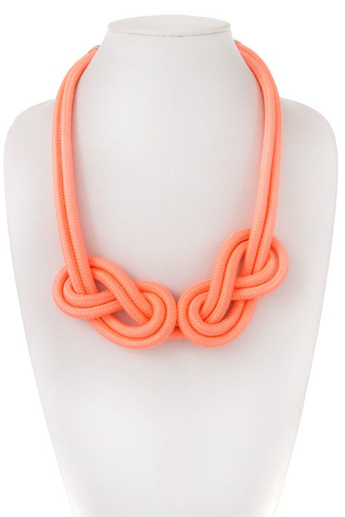 Knotted Rope Fashion Necklace