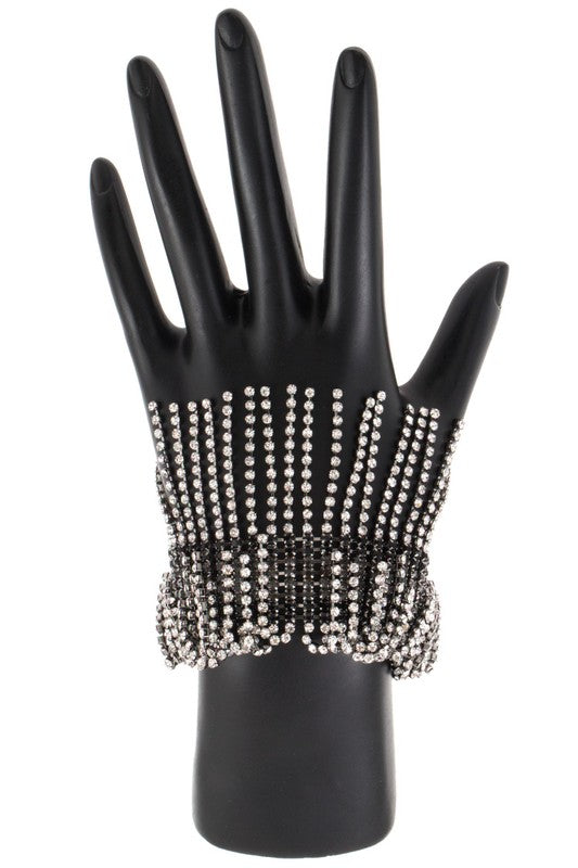 Fringe Rhinestone Pave Bracelet