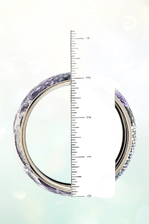 SNAKE PATTERN MULTI BANGLE BRACELET