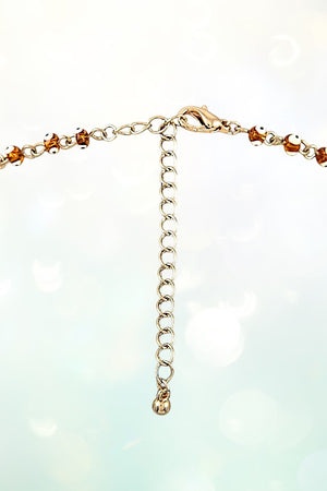 EVIL EYE BEAD LINK COLLAR NECKLACE