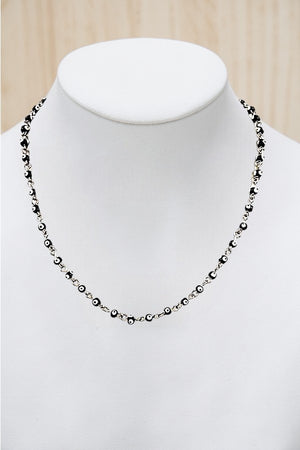 EVIL EYE BEAD LINK COLLAR NECKLACE