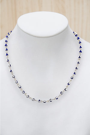 EVIL EYE BEAD LINK COLLAR NECKLACE