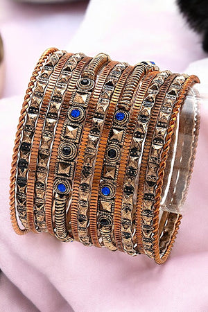 GEM PAVE MULTI BANGLE BRACELET