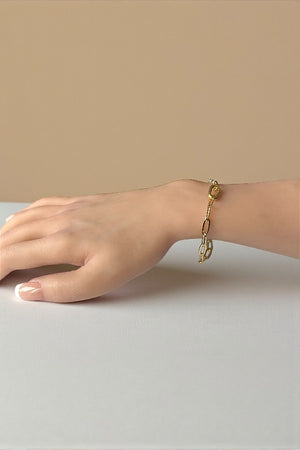 PAPER CLIP CHAIN BRACELET