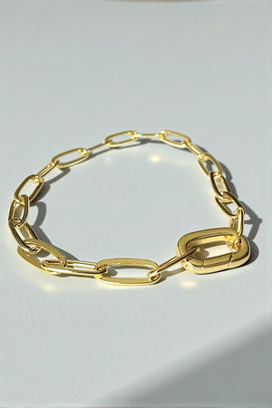 PAPER CLIP CHAIN BRACELET