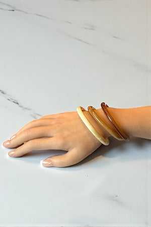 ACRYLIC THIN BANGLE 3 PIECE SET