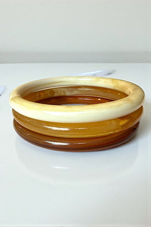 ACRYLIC THIN BANGLE 3 PIECE SET