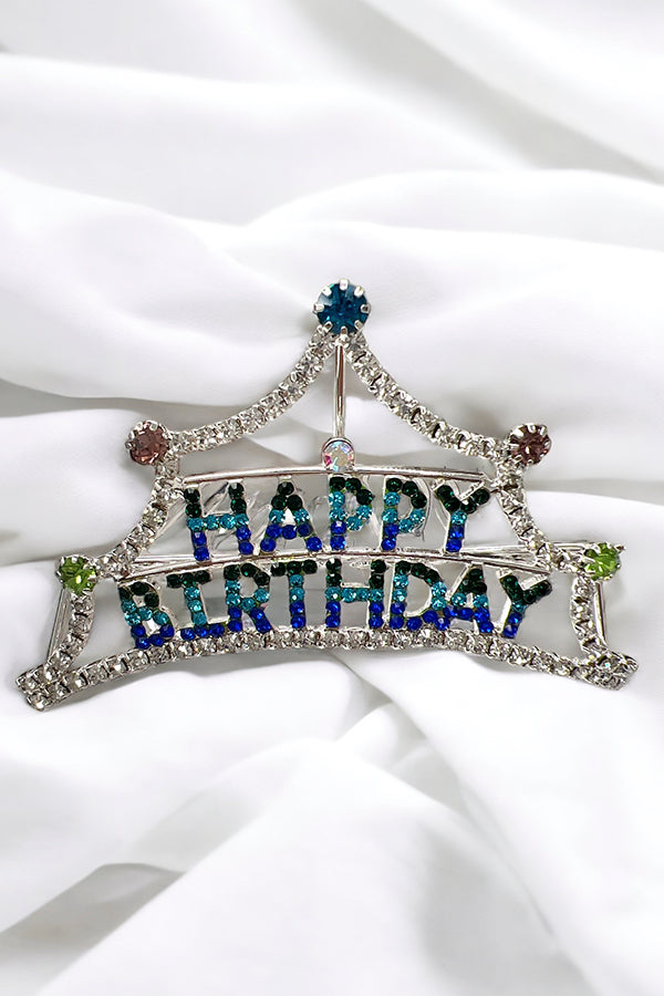 Gem Pave Happy Birthday Mini Tiara
