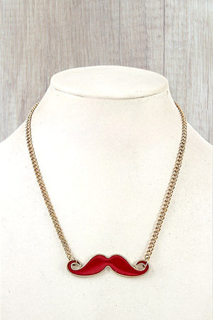 MUSTACHE PENDANT CHAIN NECKLACE