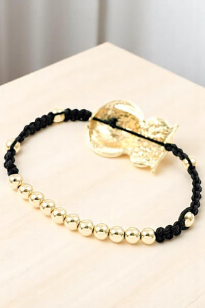 GEM ACCENT OWL BEADED BRACELET