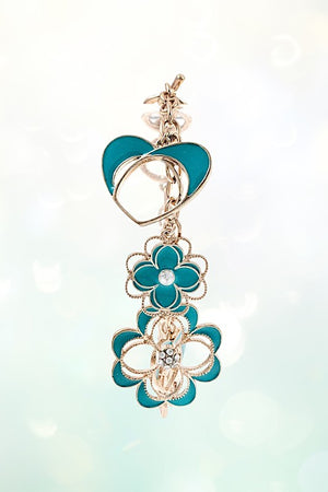 FLORAL CUT OUT DANGLE CHAIN BRACELET